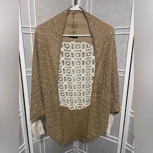 Cocoon Crochet Back Cardigan